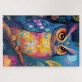 Eine Eule, die auf einem Ast steht Puzzle (Horizontal)