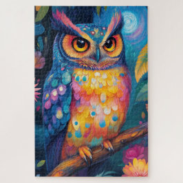 Eine Eule, die auf einem Ast steht Puzzle