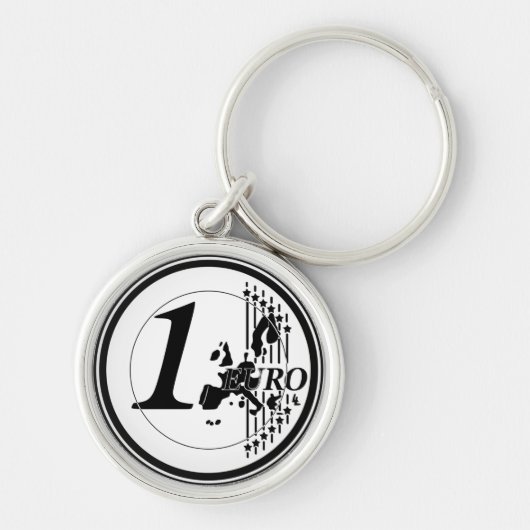 Eine Euro-Münze handgefertigt Schlüsselanhänger (Vorne)