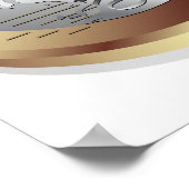 Eine-Euro-Münzposter Poster (Ecke)