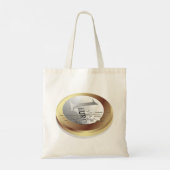 Eine Euro-Münztasche Tragetasche (Rückseite)