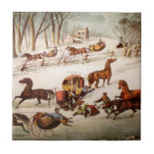 Eine Explosion auf der Schneedecke Fliese (Vorderseite)