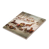 Eine Explosion auf der Schneedecke Fliese (Seite)