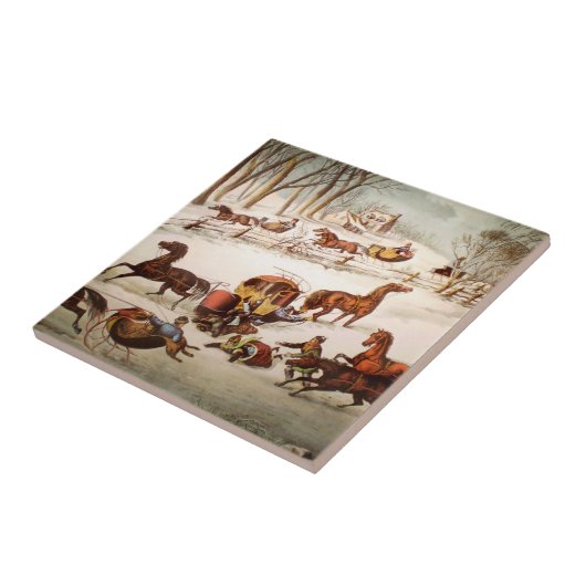 Eine Explosion auf der Schneedecke Fliese (Seite)