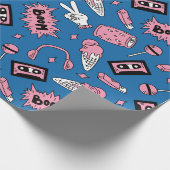 Eine Explosion aus den 90er Jahren Geschenkpapier (Ecke)