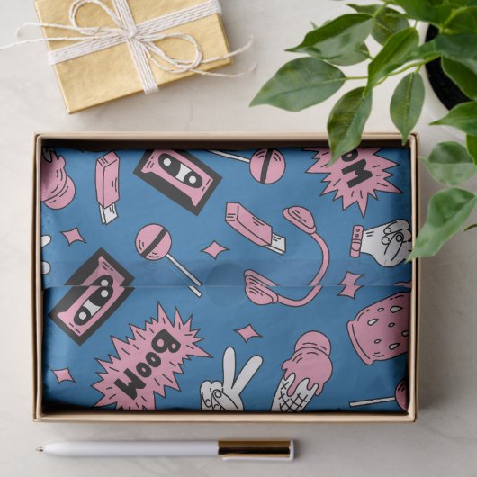 Eine Explosion aus den 90er Jahren Seidenpapier (Geschenk)