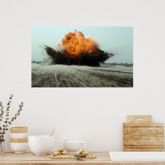 Eine Explosion bricht aus Poster (Küche)