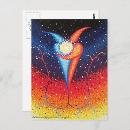 Eine Explosion Postkarte (Vorne/Hinten)