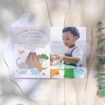 Eine Explosion | Vulkan & Dinosaurier Boy Birthday