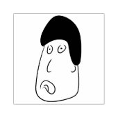 Eine expressive Gesichtsausdruck-Briefmarke Gummistempel (Prägung)