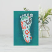 Eine Extravagante Fußkarte Karte (Stehend Vorderseite)