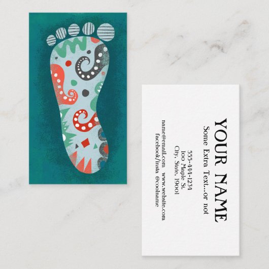 Eine Extravagante Visitenkarte (Vorne/Hinten)