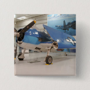 Eine F-6F Hellcat-Kampfflugzeug aus dem Zweiten We Button