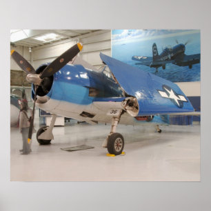 Eine F-6F Hellcat-Kampfmaschine aus dem Zweiten We Poster