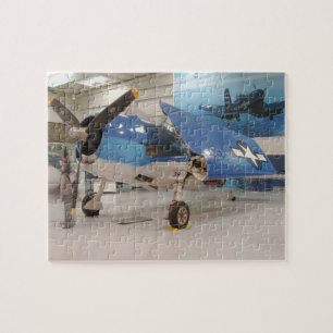Eine F-6F Hellcat-Kampfmaschine aus dem Zweiten We Puzzle