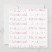 Eine fabelhafte Weihnachten Moderne rosa Typografi (Rückseite)