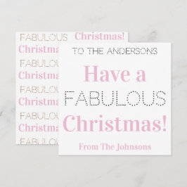Eine fabelhafte Weihnachten Moderne rosa Typografi