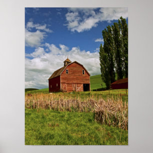 Eine Fahrt durch das Agrarland Palouse Poster