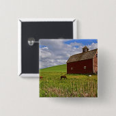 Eine Fahrt durch das Bauernhofland von Palouse 3 Button (Vorne & Hinten)