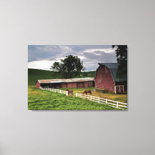 Eine Fahrt durch das Bauernhofland von Palouse 3 Leinwanddruck