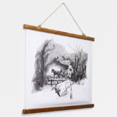 Eine Fahrt durch den Central Park mit einer Band Wandteppich Mit Holzrahmen (Gewinkelt)