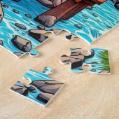 Eine Fahrt mit der Dampfbahn Puzzle (Seite)