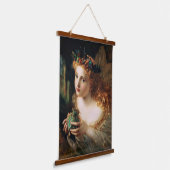 Eine Fairy ist aus den schönsten Dingen gemacht Wandteppich Mit Holzrahmen (Gewinkelt)