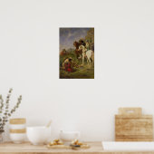 Eine Falkenjagd in Algerien Poster (Küche)