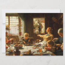 Eine Familie (der Esel wird Gefüttert)