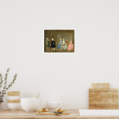 Eine Familie, die mit Tee serviert wird, c.1740-45 Poster (Küche)