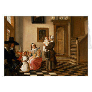 Eine Familie in einem Innenraum