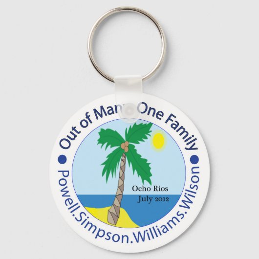 Eine Familie mit Schlüsselanhänger (Vorderseite)