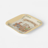 Eine Familie von Feinschmeckern Pappteller (Gewinkelt)