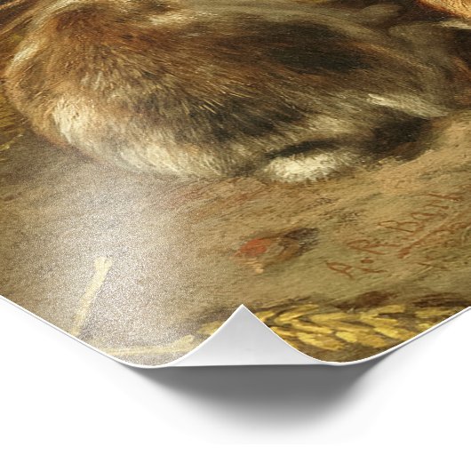 Eine Familie von Kaninchen von Alfred Richardson B Fotodruck (Ecke)