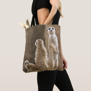 Eine Familie von Meerkats Tasche