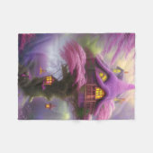 Eine Fantasie AI generiert Feenhaus Fleece Blanket (Vorderseite (Horizontal))