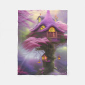 Eine Fantasie AI generiert Feenhaus Fleece Blanket (Vorderseite)