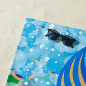 Eine Fantasiefrau 🧜 ‍ Leben ♀️ Strandtuch (Beispiel)