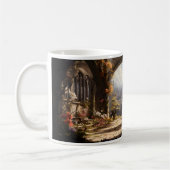 Eine Fantasiewelt der Paläste und Blume Kaffeetasse (Links)