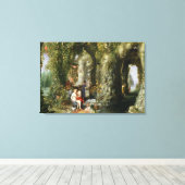 Eine fantastische Höhle mit Odysseus und Calypso Leinwanddruck (Insitu (Holzboden))
