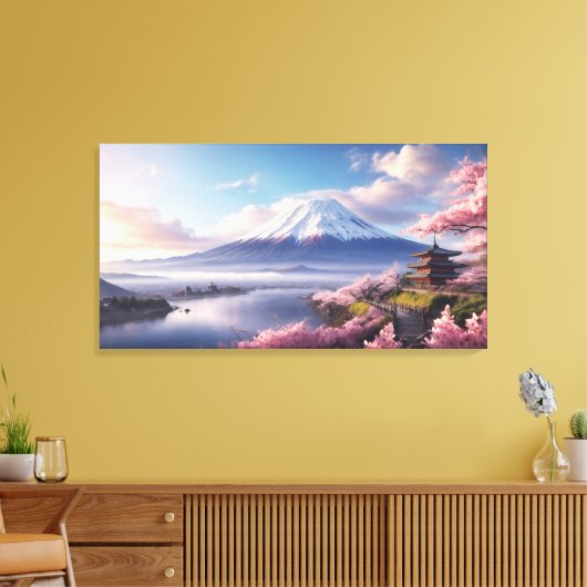 Eine fantastische Ölmalerei auf dem Fuji Leinwanddruck (Insitu (Wohnzimmer))