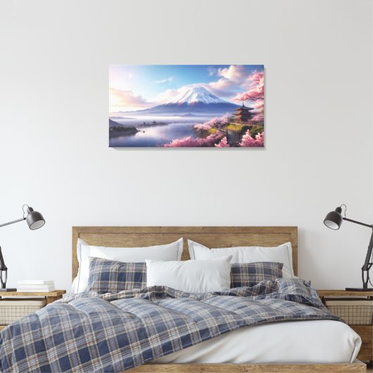 Eine fantastische Ölmalerei auf dem Fuji Leinwanddruck (Insitu (Schlafzimmer))