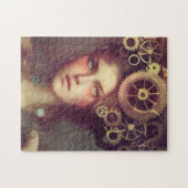 Eine Fantasy-Frau mit Dampfantrieb auf ihrem Kopf Puzzle (Horizontal)