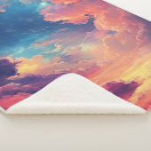 Eine Fantasy Sky Vibe mit traumhaften, mehrfarbige Sherpadecke (3/4)