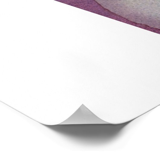 Eine Farbe des Wassers Poster (Ecke)