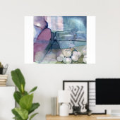 Eine Farbe des Wassers Poster (Heimbüro)