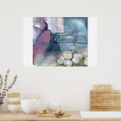 Eine Farbe des Wassers Poster (Küche)