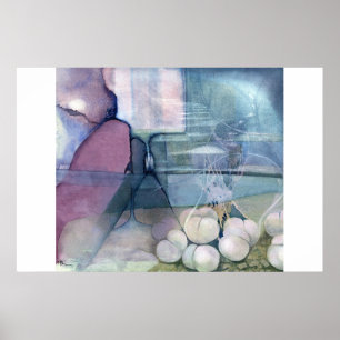 Eine Farbe des Wassers Poster