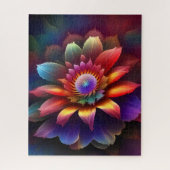 Eine farbenfrohe Abstrakte Blume Puzzle (Vertikal)