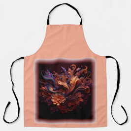 Eine farbenfrohe Blume Schürze